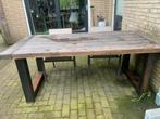 Tuintafel, Tuin en Terras, Tuintafels, Gebruikt, Rechthoekig, Hout, Ophalen