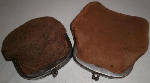 2 Oude lederen beursjes, Sieraden, Tassen en Uiterlijk, Portemonnees, Gebruikt, Overige merken, Bruin, Leer, Ophalen of Verzenden