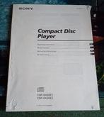 Sony CDP XA50ES manual......., Ophalen of Verzenden, Gebruikt, Sony