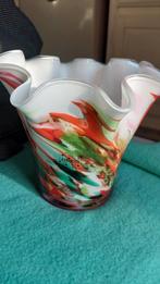Fidrio glasgeblazen vaasje prachtige kleuren, Antiek en Kunst, Ophalen of Verzenden