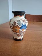 Vintage vaas met bloemmotief, Ophalen of Verzenden