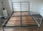 ledikant stalen Tweepersoons, Huis en Inrichting, Ophalen, Tweepersoons, 140 cm, Zo goed als nieuw