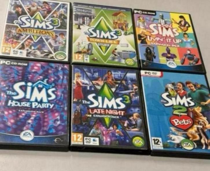 6X PC Spelletjes games The sims 2 3 + expansions uitbreiding, Spelcomputers en Games, Games | Pc, Ophalen of Verzenden