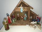 kerststal met beeldengroep, Diversen, Kerst, Ophalen of Verzenden, Zo goed als nieuw