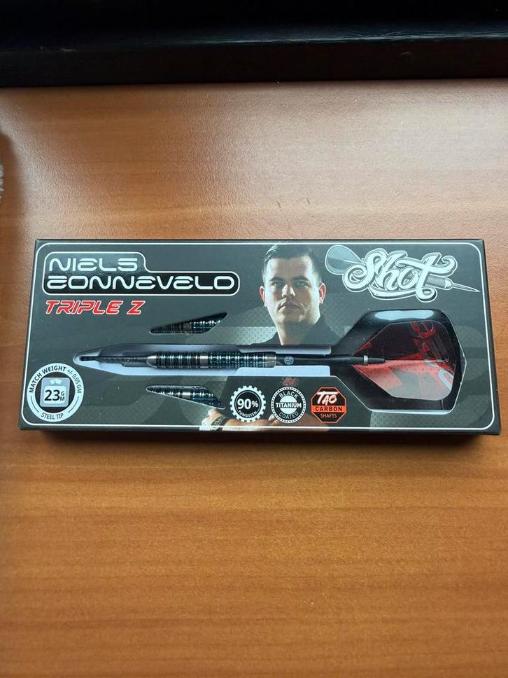 23 gram Shot Niels Zonneveld darts, Sport en Fitness, Darts, Zo goed als nieuw, Pijlen, Ophalen of Verzenden