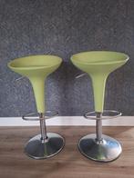 2x Magis Bombo design barkrukken Groen, Huis en Inrichting, Ophalen, Kunststof, In hoogte verstelbaar, 60 tot 90 cm