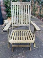 Teakhouten Tuinstoel (4x), Ophalen of Verzenden, Gebruikt, Teakhout, Inklapbaar