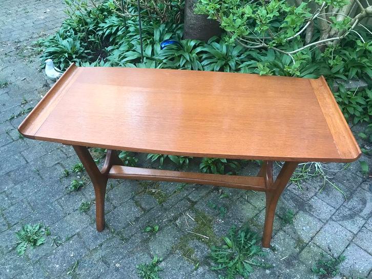 Vintage teak salontafel, Deens design, jaren 60, Antiek en Kunst, Antiek | Meubels | Tafels, Ophalen