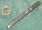 Zilveren antieke naaldenkoker Oud naaigerei, Antiek en Kunst, Ophalen, Zilver