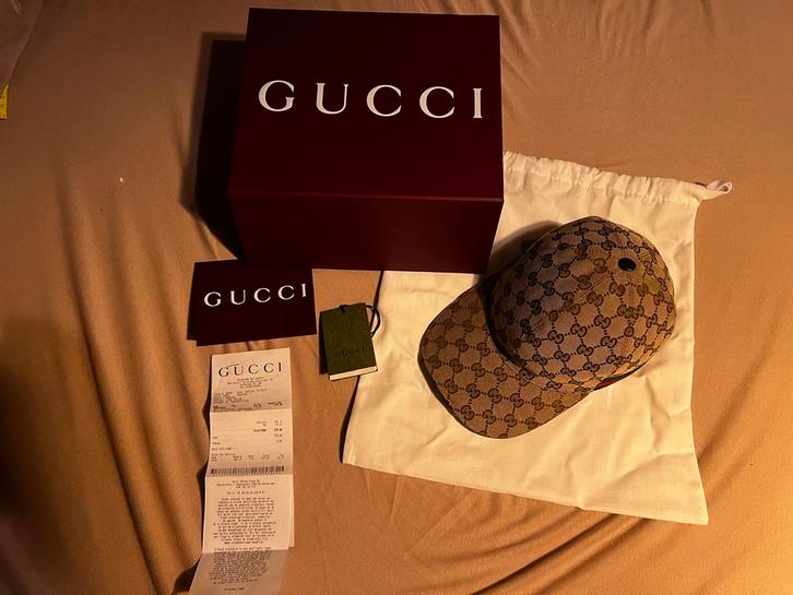 Originele Gucci Pet Maat M, Kleding | Heren, Hoeden en Petten, Zo goed als nieuw, Pet, Ophalen of Verzenden