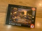 Schmidt puzzle - Amsterdam Café 1000st., Ophalen of Verzenden, 500 t/m 1500 stukjes, Zo goed als nieuw, Legpuzzel