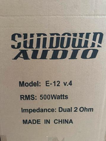 Sundown Audio - E12 V4 12” Nieuw 