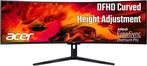 Acer Nitro EI491CRP Zwart 49 inch monitor, Computers en Software, Nieuw, Gaming, 101 t/m 150 Hz, Ophalen of Verzenden