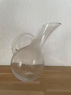 Glazen karaf - glas - goede staat, Wit, Ophalen of Verzenden, Minder dan 50 cm, Glas