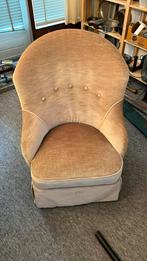Mooi vintage boudoir stoeltje, in goede staat. Kleur oudrose, Huis en Inrichting, Fauteuils, Ophalen, Zo goed als nieuw