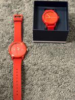 2x Tommy hilfiger rode horloge man & vrouw, Ophalen, Zo goed als nieuw, Staal, Overige merken