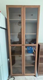 BILLY / OXBERG boekenkast met glazen deuren, Ophalen, Kunststof, 200 cm of meer, 50 tot 100 cm