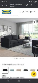 Black Blue Saxemara ikea vimle covers, Ophalen, Zo goed als nieuw