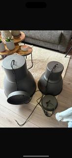 2 ijzeren hanglampen, Ophalen, Zo goed als nieuw, Rond, 25 tot 50 cm