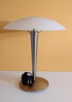 Space Age mushroom Metal Tafel Lamp 80s, Ophalen of Verzenden, Zo goed als nieuw, Glas, Minder dan 50 cm