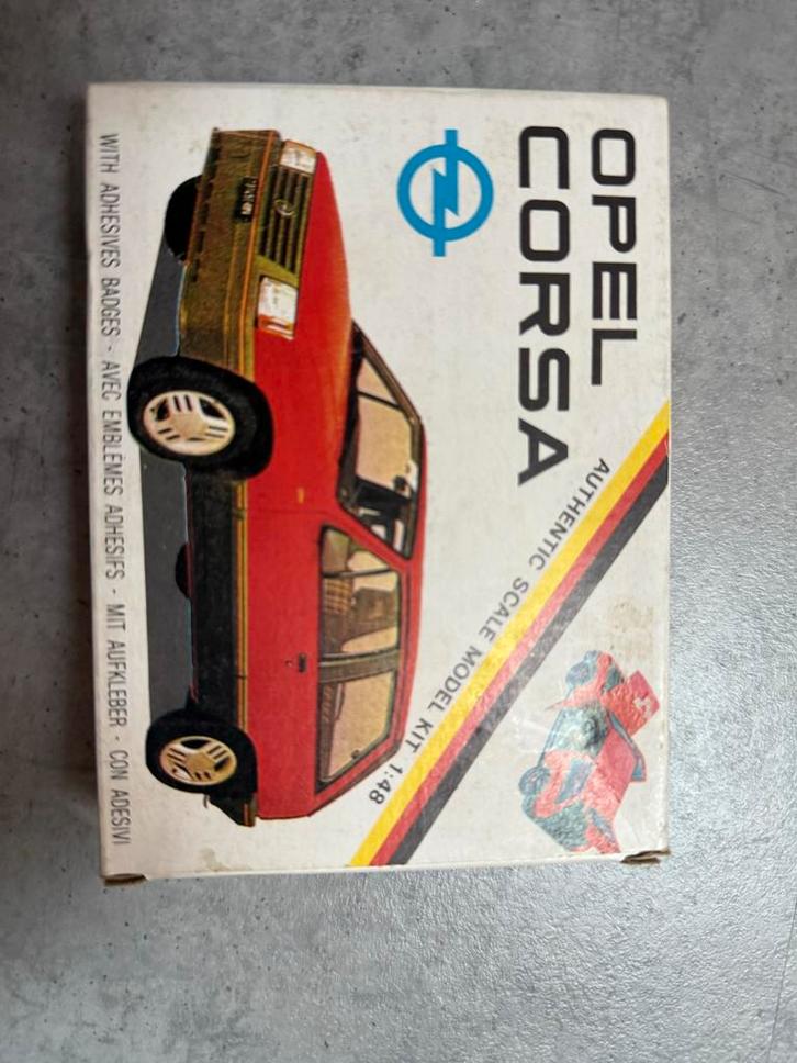 Opel Corsa '80 Schaalmodel Nieuw in Verpakking, Hobby en Vrije tijd, Modelbouw | Auto's en Voertuigen, Nieuw, Auto, 1:32 tot 1:50