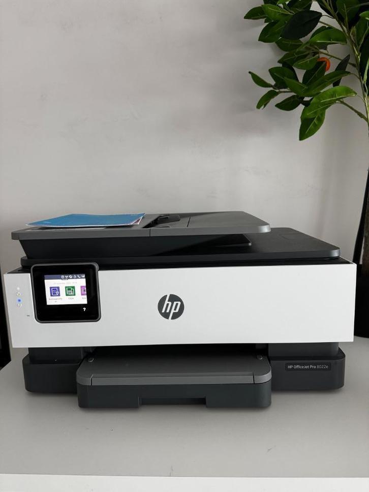 HP OfficeJet Pro 8022e printer + extra cartridges, Computers en Software, Printers, Gebruikt, Printer, Kleur printen, Kopieren