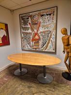 Ovale Design Tafel Ahrend 220  115 cm – massief blad, Huis en Inrichting, Tafels | Eettafels, Ophalen, Gebruikt, 100 tot 150 cm