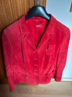 Suede jasje, Ophalen of Verzenden, Zo goed als nieuw, Maat 42/44 (L), Rood