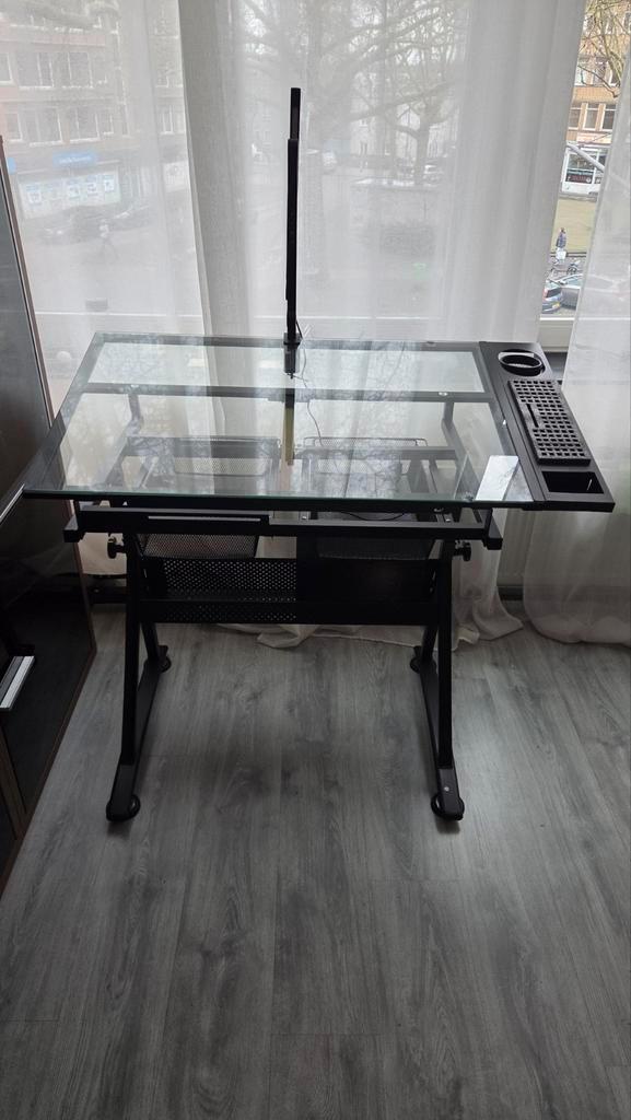 Tekentafel met verlichting, Doe-het-zelf en Verbouw, Tekentafels, Zo goed als nieuw, Minder dan 130 cm, Verlichting, Ophalen