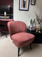 Woood fauteuil Sara oud roze velvet, Huis en Inrichting, Fauteuils, Ophalen of Verzenden, Zo goed als nieuw, 75 tot 100 cm, 50 tot 75 cm