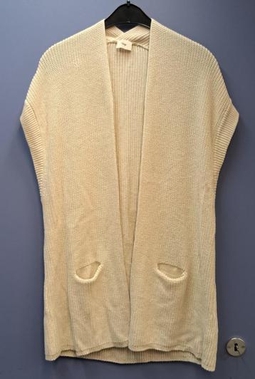 An'ge creme gebreid vest 'openvallend' + zakjes S-M-L 47283 beschikbaar voor biedingen