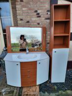 Complete badkamermeubelset met spiegel en kast, Zo goed als nieuw, 25 tot 50 cm, 50 tot 100 cm, Ophalen of Verzenden