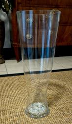 Prachtige degelijk mondgeblazen glazen vaas 45 cm h. 14 d.sn, Ophalen of Verzenden, Zo goed als nieuw, Glas, Minder dan 50 cm