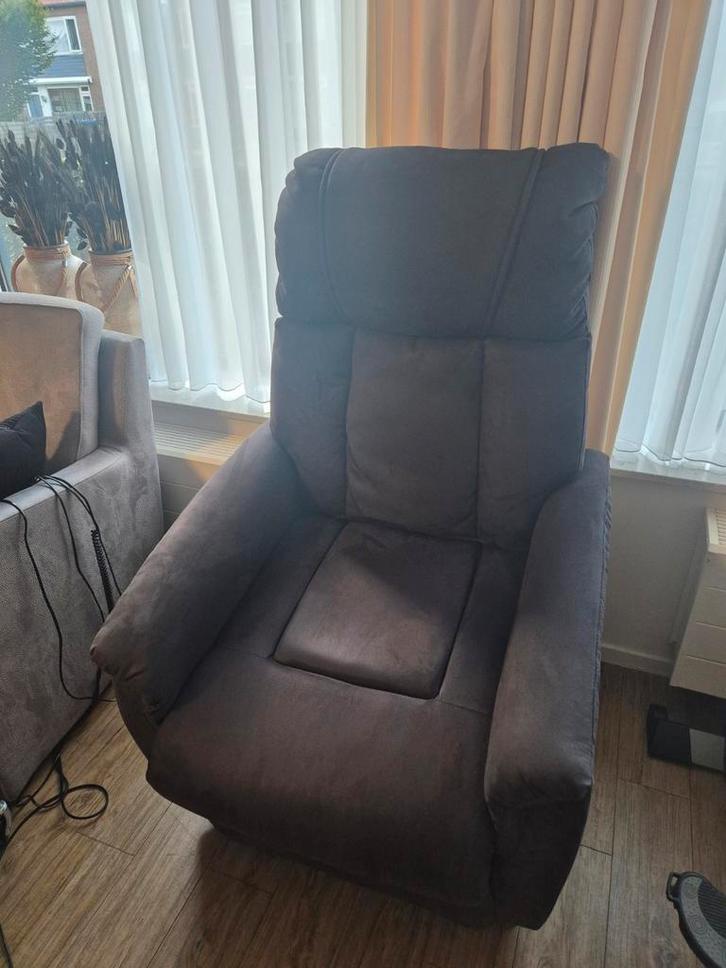 Relaxfauteuil Colorado Sta-op Donkergrijs, Huis en Inrichting, Fauteuils, Gebruikt, Stof, 75 tot 100 cm, 75 tot 100 cm, Ophalen