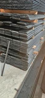 Te koop restpartij zweeds rabat gitzwart 60st 3mtr, Ophalen, Nieuw, Hout, Tuinhek