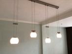 Moderne Hanglamp met Glazen Bollen, Huis en Inrichting, Lampen | Hanglampen, Ophalen, Gebruikt, Glas, 50 tot 75 cm