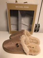 Michael Kors pantoffels Janis, maat 40, dark chopper nieuw!!, Ophalen, Michael Kors, Nieuw, Pantoffels of Sloffen