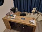 steigerhouten nagelstyliste tafel incl. afzuiging, Huis en Inrichting, Ophalen, Zo goed als nieuw