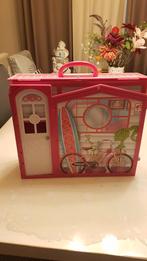 Barbie Inklapbaar Poppenhuis met Meubels, Ophalen of Verzenden, Gebruikt, Poppenhuis