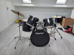 Drumstel Hayman + 3 Paiste cymbals + Dubbel bass drum, Muziek en Instrumenten, Ophalen, Gebruikt, Overige merken