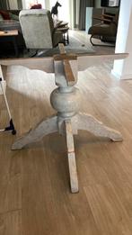 TEAB tafelpoot whitewash  bolpoot., Huis en Inrichting, Tafels | Eettafels, Ophalen, Gebruikt, Rond, Barok brocante