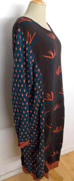 Aparte bruine knitwear/fijn gebreide print jurk van Didi! XL, Bruin, Verzenden, Maat 46/48 (XL) of groter, Zo goed als nieuw