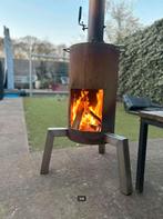 Industriële RVS terraskachel – ideaal voor tuin & terras, Tuin en Terras, Tuinhaarden, Ophalen