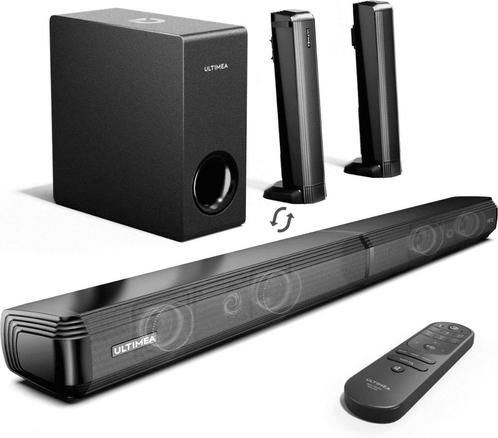 Soundbar - 2-in-1 - 4.1ch Soundbar voor TV - Stereo - BT 5.3, Audio, Tv en Foto, Soundbars, Nieuw, Bluetooth, Met externe subwoofer
