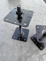 Verstelbare paalhouder zwart M20, Doe-het-zelf en Verbouw, Ophalen, Nieuw, 100 tot 250 mm, Overige typen