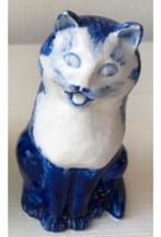 Beeldje Antiek Kat Venetiaans Blauw Italiaans, Antiek en Kunst, Antiek | Porselein, Ophalen of Verzenden