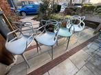 4 Kartell Masters stoelen met breuk, Ophalen, Kunststof, Gebruikt, Vier