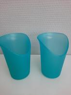 Tupperware Oeffen drinkbekers Blauw, Ophalen of Verzenden, Zo goed als nieuw, Blauw, Beker of Kan