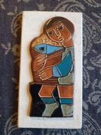 Tegel Henk Potters jongen met mand met vis en brood., Antiek en Kunst, Antiek | Wandborden en Tegels, Ophalen