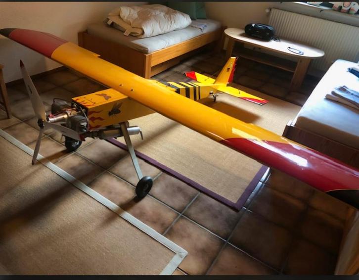 paf-trainer 300, Hobby en Vrije tijd, Modelbouw | Radiografisch | Vliegtuigen, Gebruikt, Nitro, Ophalen